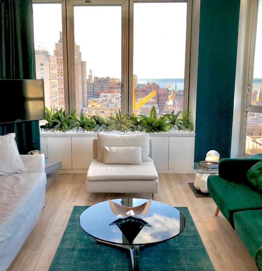 Central Penthouse With Spectacular Sea And City Views Genua Exterior foto